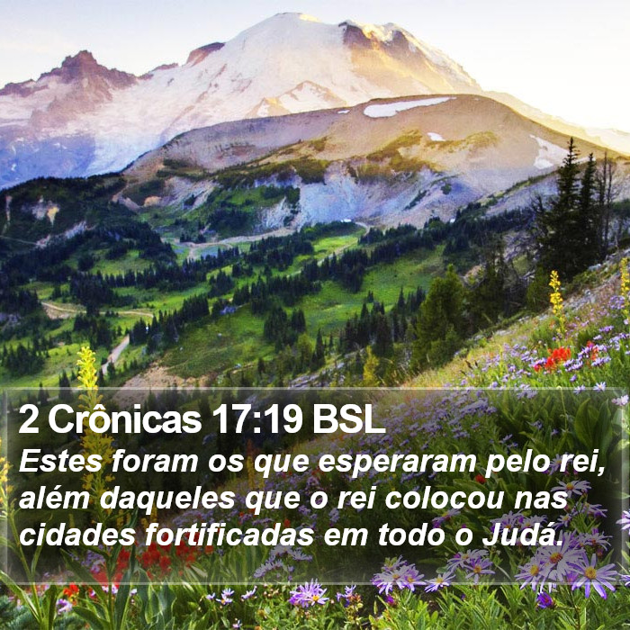 2 Crônicas 17:19 BSL Bible Study
