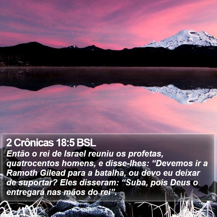 2 Crônicas 18:5 BSL Bible Study