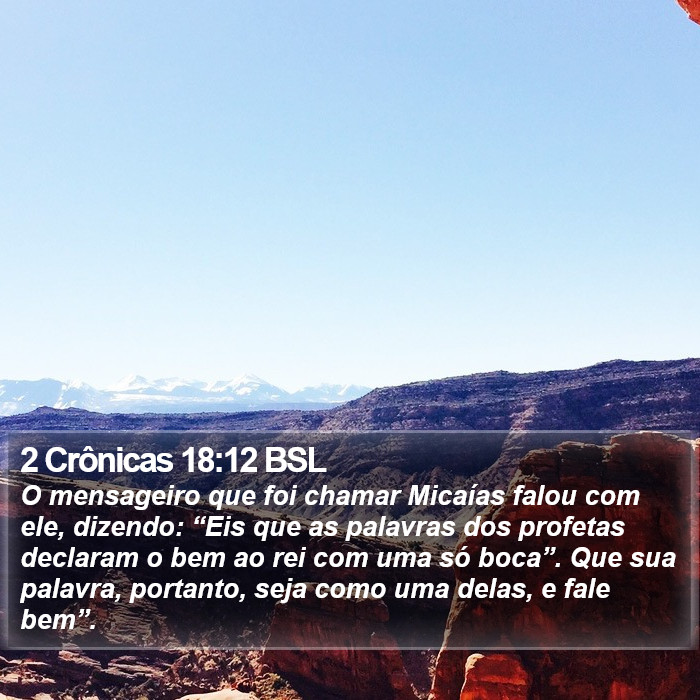 2 Crônicas 18:12 BSL Bible Study