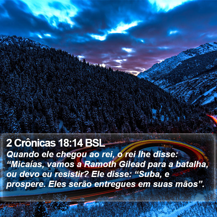 2 Crônicas 18:14 BSL Bible Study