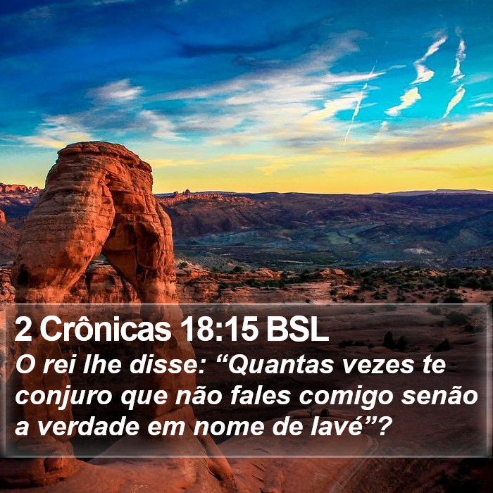 2 Crônicas 18:15 BSL Bible Study