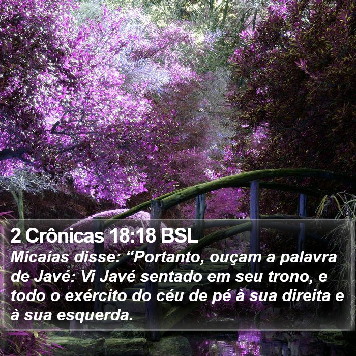 2 Crônicas 18:18 BSL Bible Study