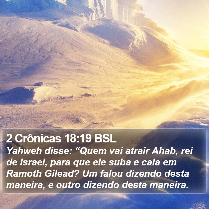 2 Crônicas 18:19 BSL Bible Study