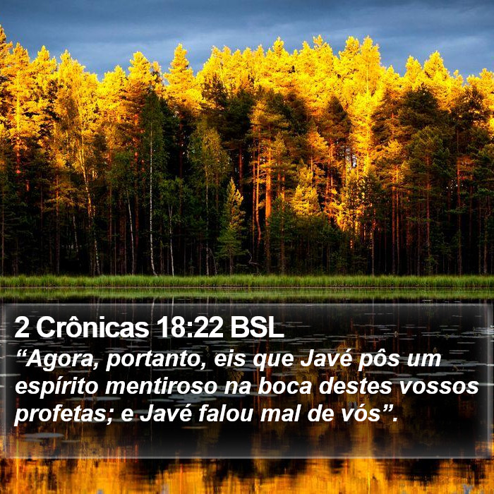 2 Crônicas 18:22 BSL Bible Study