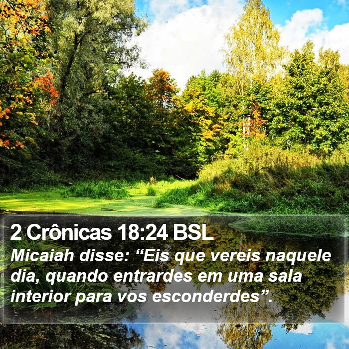2 Crônicas 18:24 BSL Bible Study