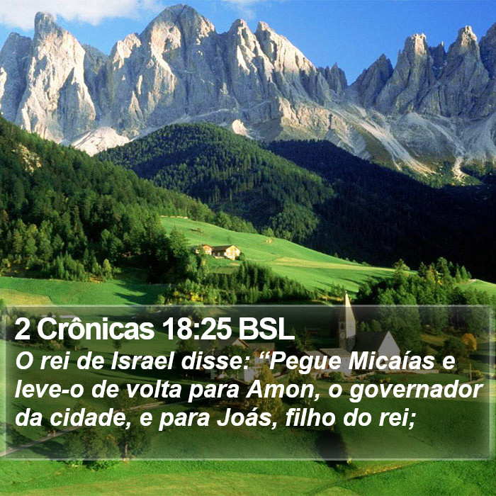 2 Crônicas 18:25 BSL Bible Study