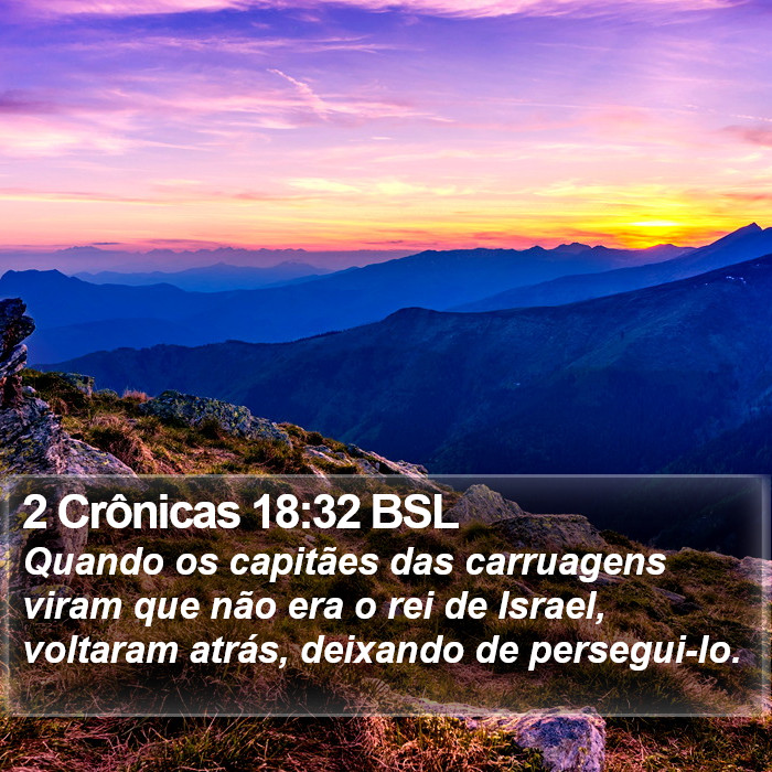 2 Crônicas 18:32 BSL Bible Study