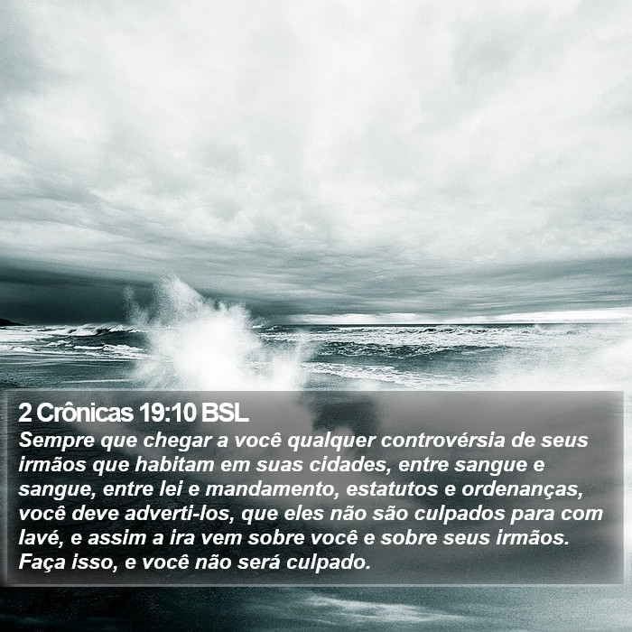 2 Crônicas 19:10 BSL Bible Study