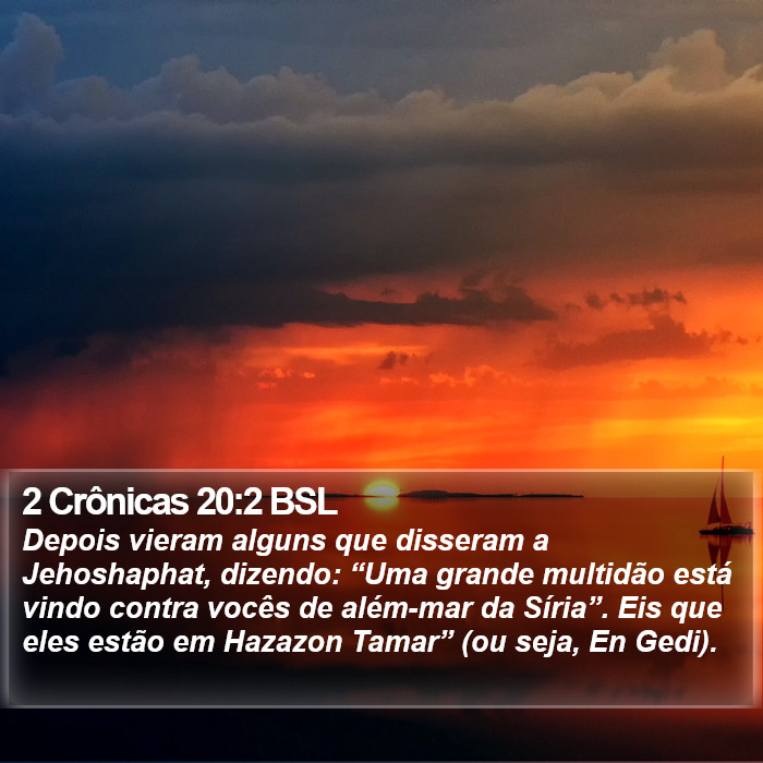 2 Crônicas 20:2 BSL Bible Study