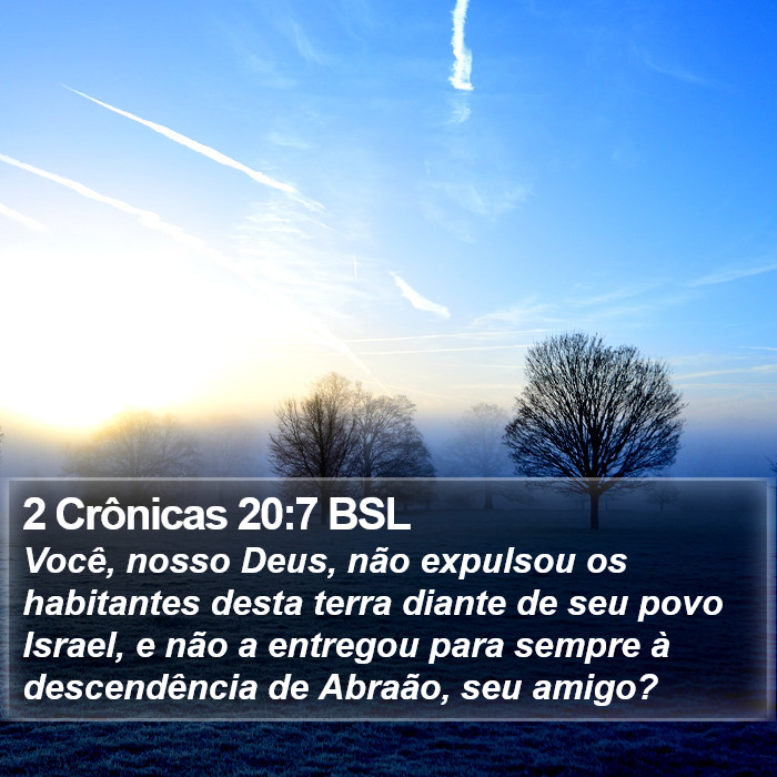 2 Crônicas 20:7 BSL Bible Study