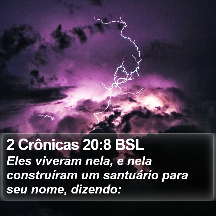 2 Crônicas 20:8 BSL Bible Study