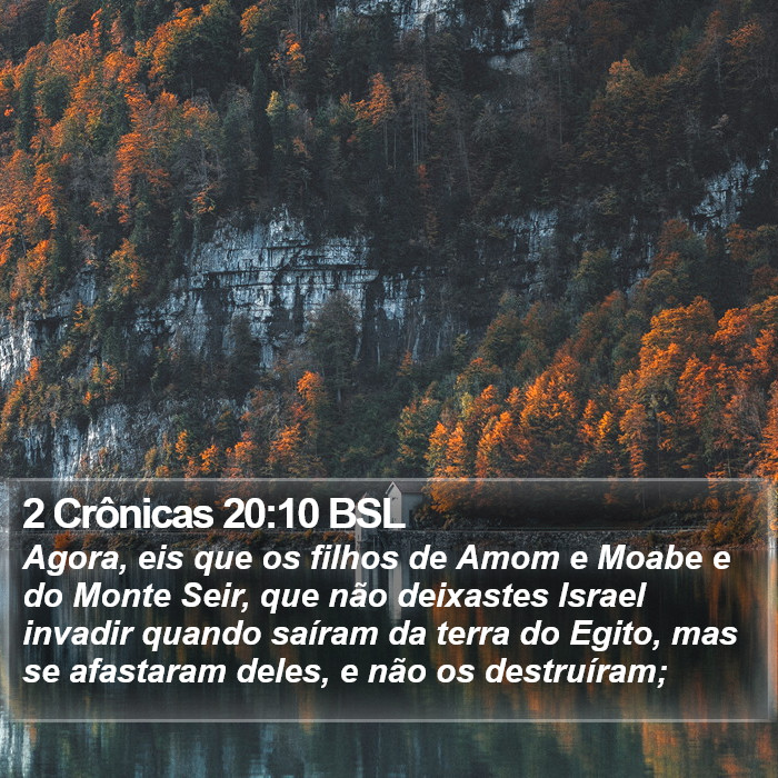 2 Crônicas 20:10 BSL Bible Study