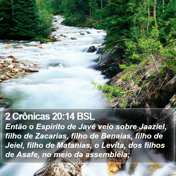 2 Crônicas 20:14 BSL Bible Study