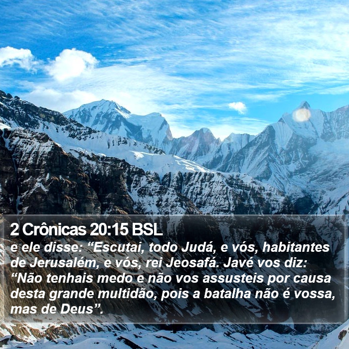 2 Crônicas 20:15 BSL Bible Study