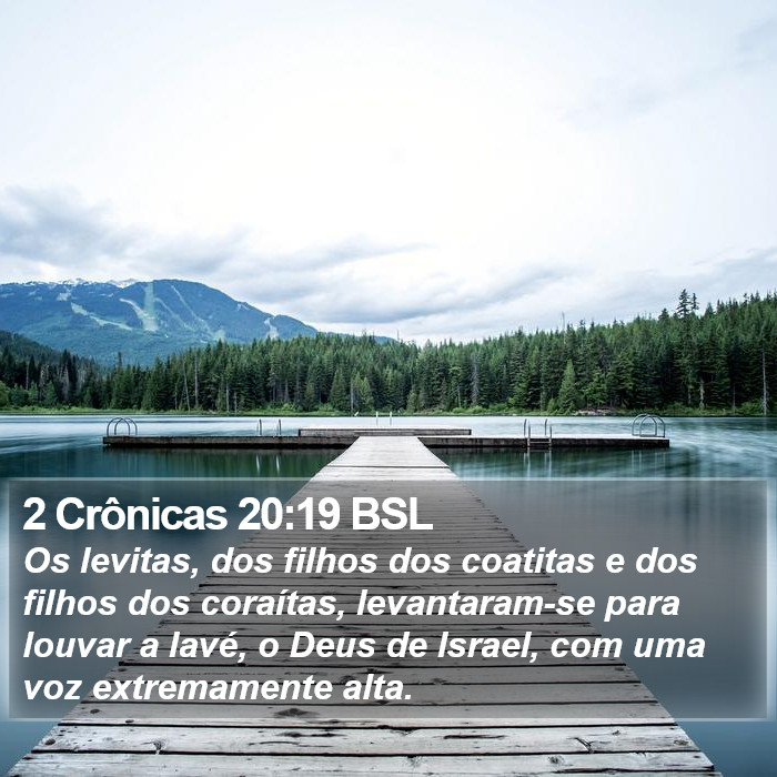 2 Crônicas 20:19 BSL Bible Study