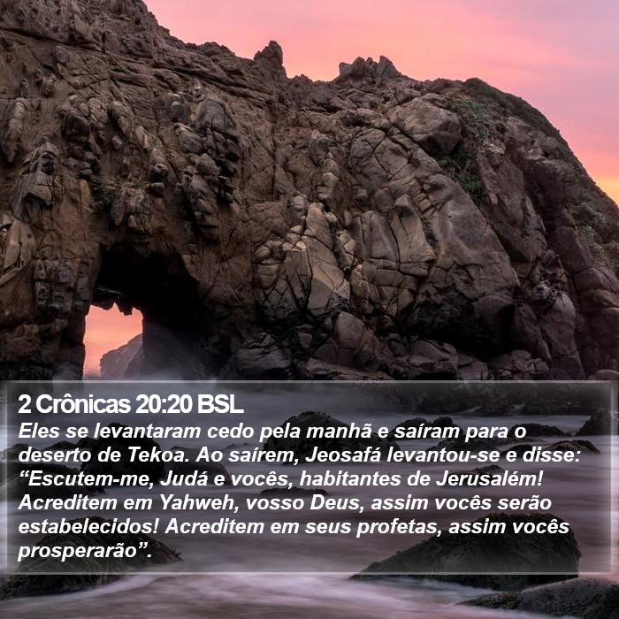 2 Crônicas 20:20 BSL Bible Study