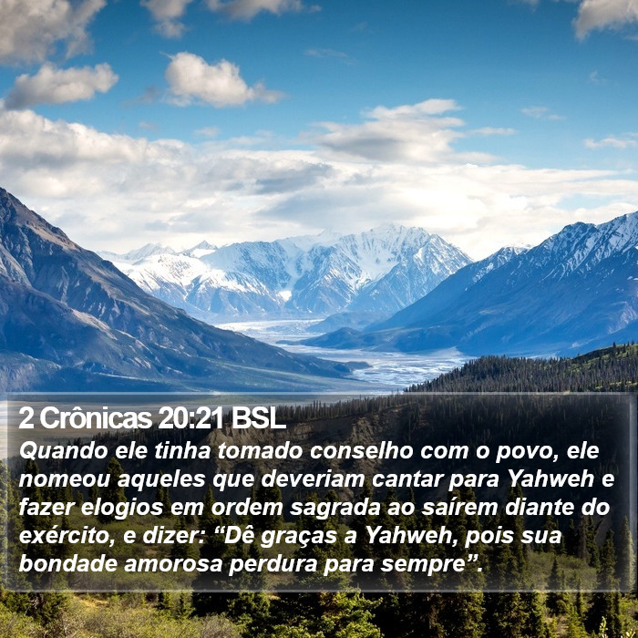 2 Crônicas 20:21 BSL Bible Study