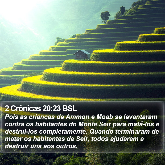 2 Crônicas 20:23 BSL Bible Study