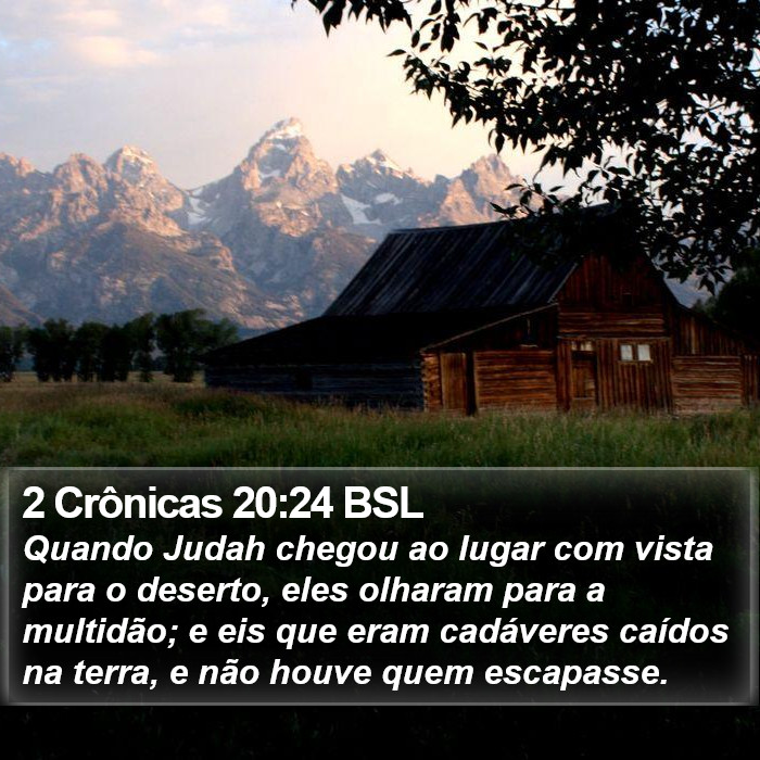 2 Crônicas 20:24 BSL Bible Study