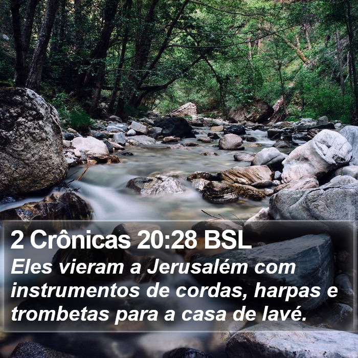 2 Crônicas 20:28 BSL Bible Study