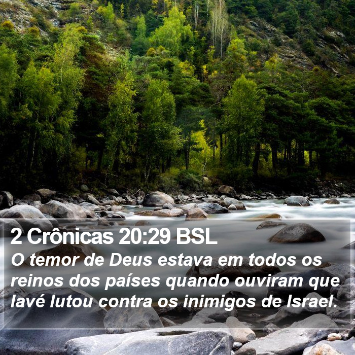 2 Crônicas 20:29 BSL Bible Study