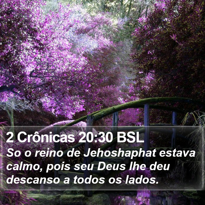 2 Crônicas 20:30 BSL Bible Study