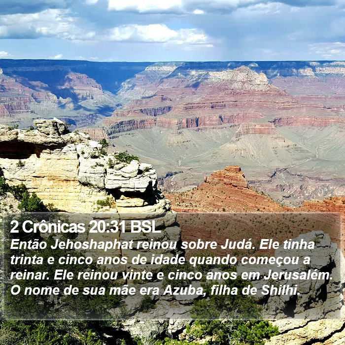 2 Crônicas 20:31 BSL Bible Study