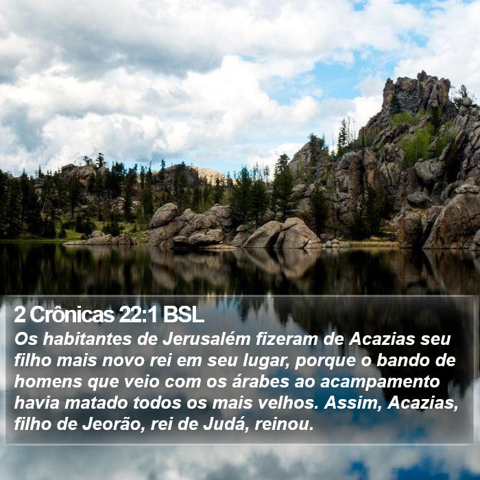 2 Crônicas 22:1 BSL Bible Study