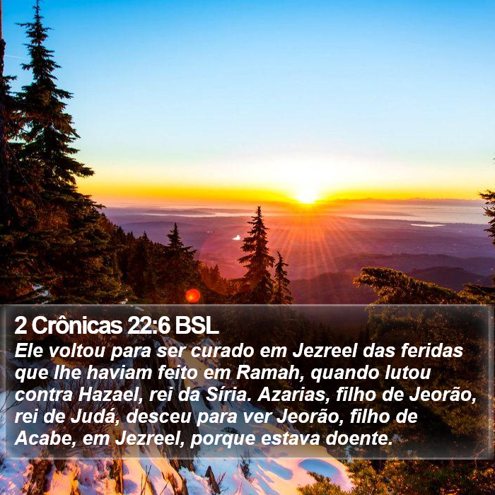 2 Crônicas 22:6 BSL Bible Study