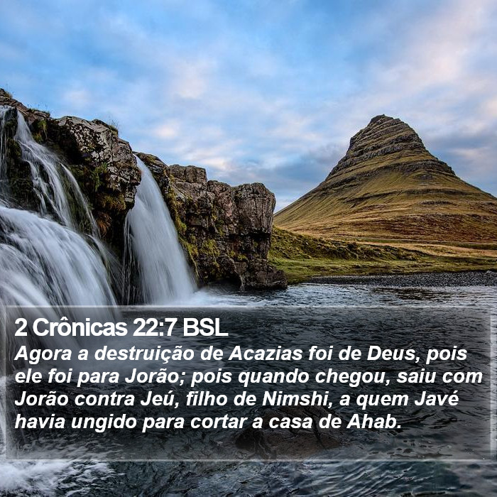 2 Crônicas 22:7 BSL Bible Study