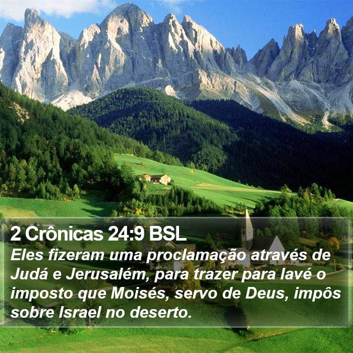 2 Crônicas 24:9 BSL Bible Study