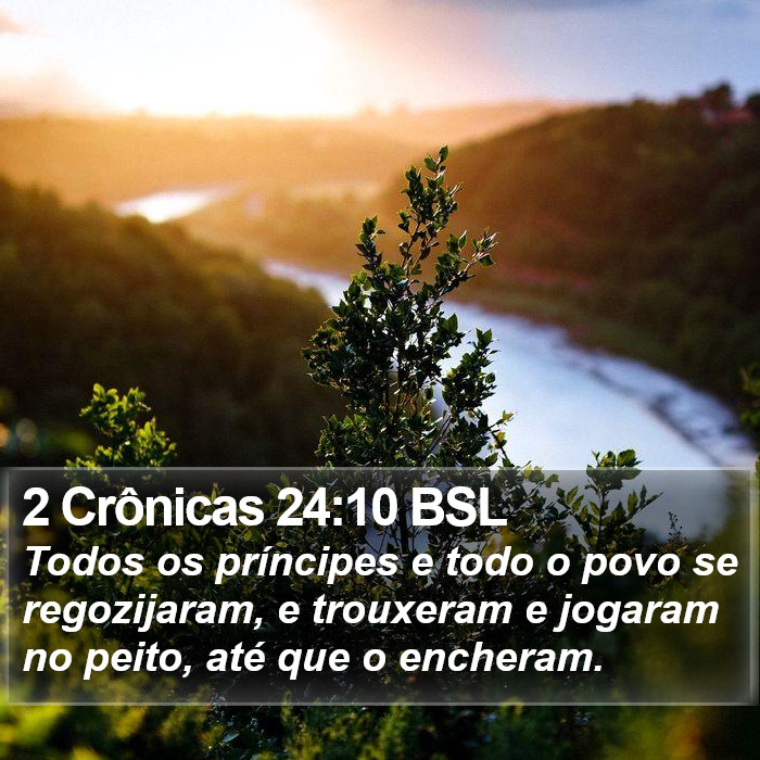 2 Crônicas 24:10 BSL Bible Study