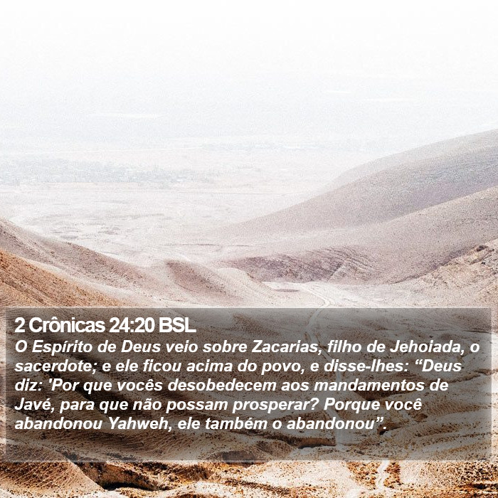 2 Crônicas 24:20 BSL Bible Study