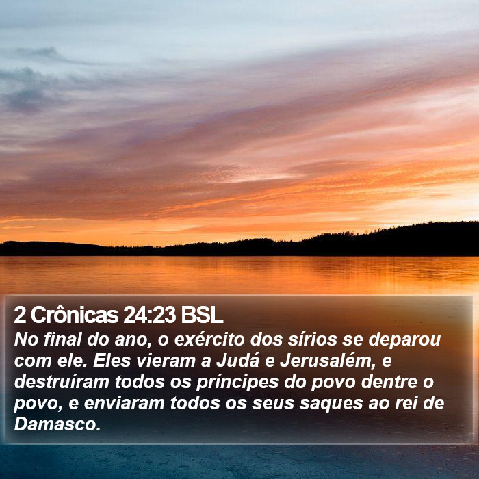 2 Crônicas 24:23 BSL Bible Study