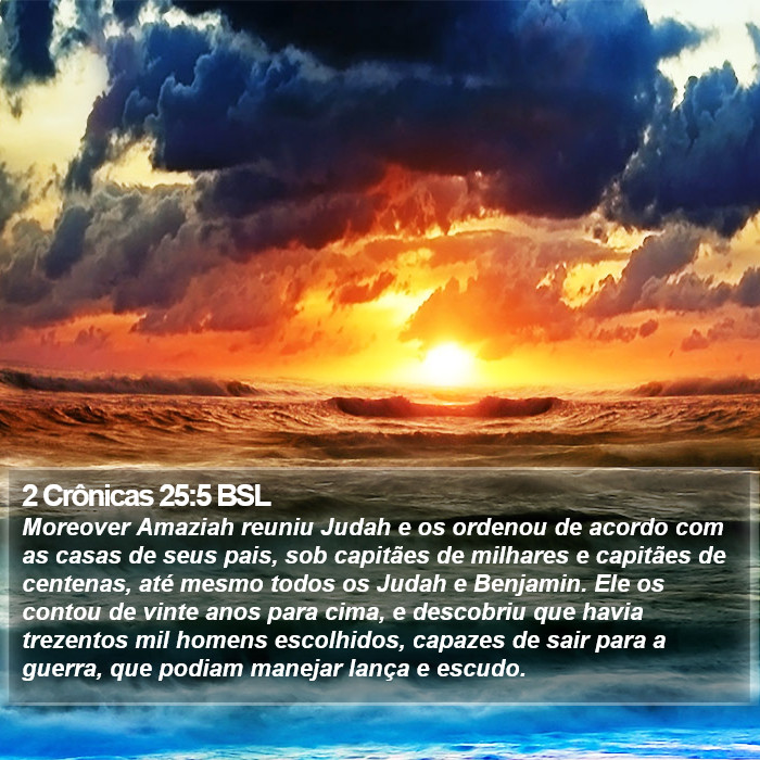 2 Crônicas 25:5 BSL Bible Study