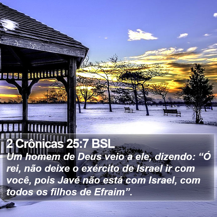 2 Crônicas 25:7 BSL Bible Study