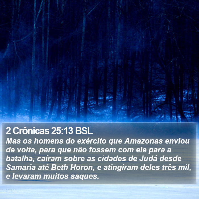 2 Crônicas 25:13 BSL Bible Study