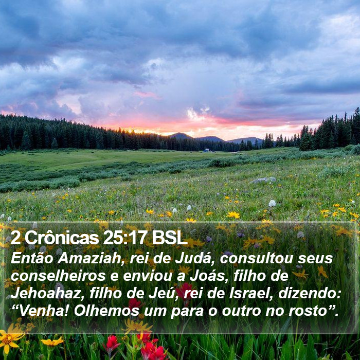 2 Crônicas 25:17 BSL Bible Study