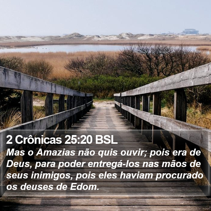 2 Crônicas 25:20 BSL Bible Study