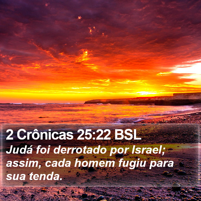 2 Crônicas 25:22 BSL Bible Study