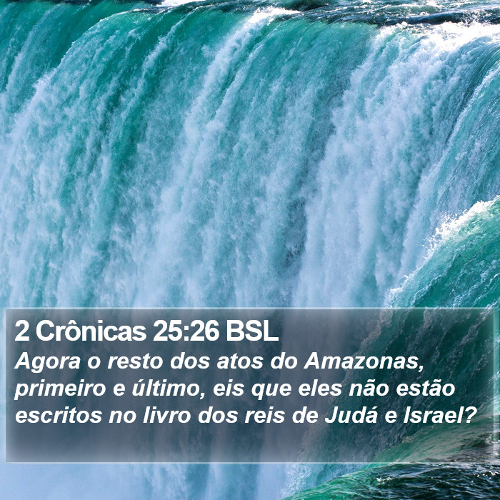 2 Crônicas 25:26 BSL Bible Study