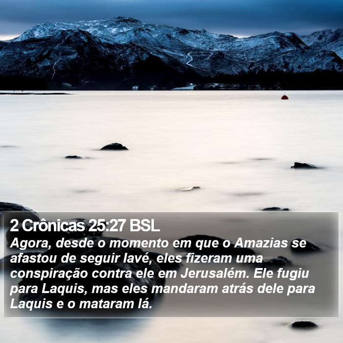 2 Crônicas 25:27 BSL Bible Study