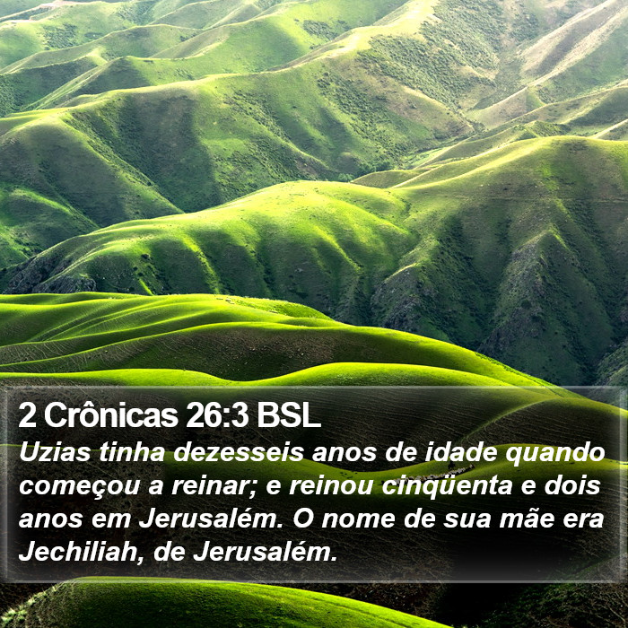 2 Crônicas 26:3 BSL Bible Study