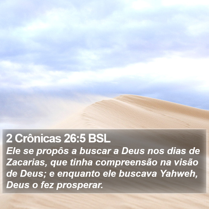 2 Crônicas 26:5 BSL Bible Study