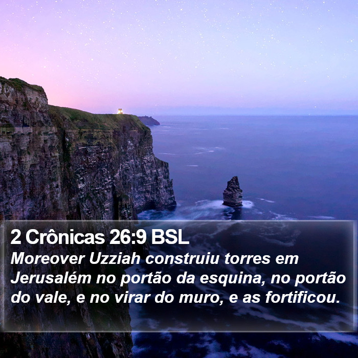 2 Crônicas 26:9 BSL Bible Study