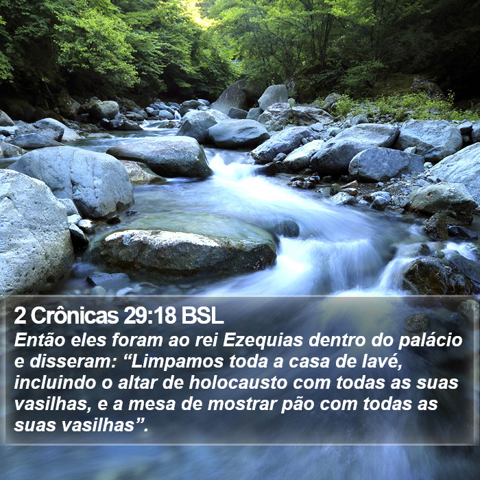 2 Crônicas 29:18 BSL Bible Study