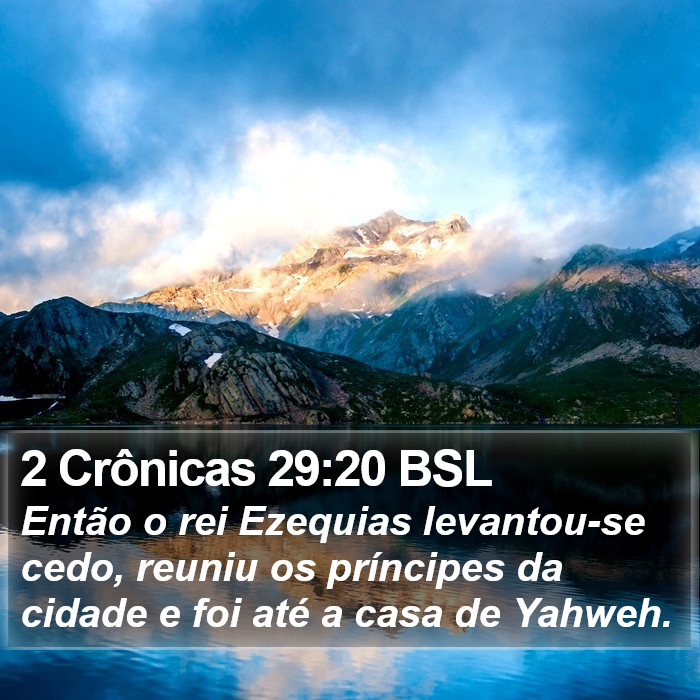2 Crônicas 29:20 BSL Bible Study