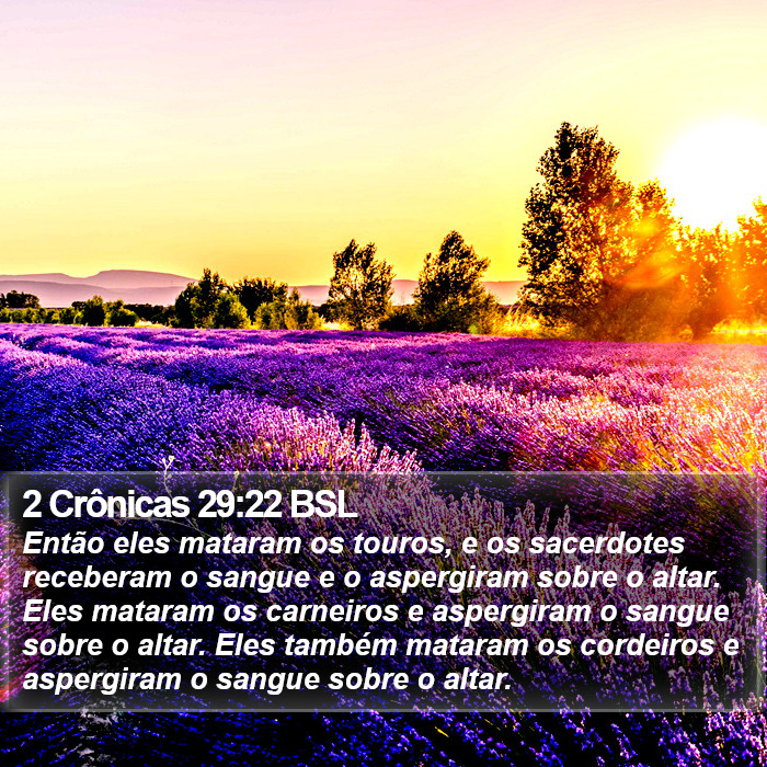 2 Crônicas 29:22 BSL Bible Study
