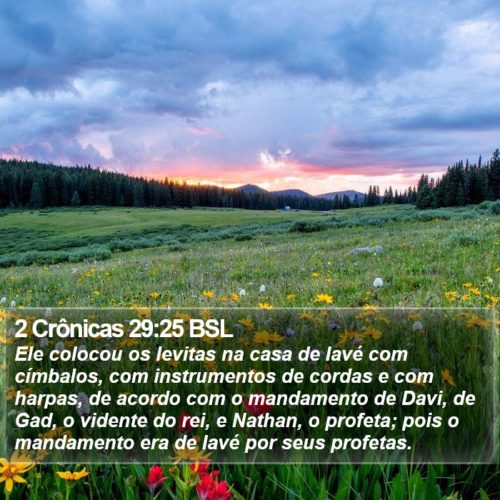 2 Crônicas 29:25 BSL Bible Study