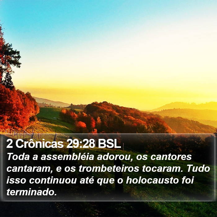 2 Crônicas 29:28 BSL Bible Study